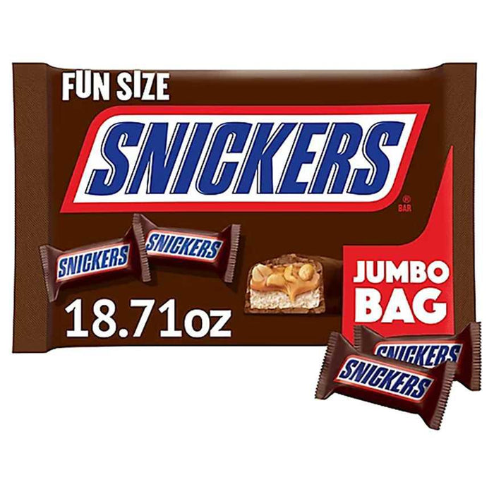 Snickers Fun Size Chocolate Candy Jumbo Bag 18.71 oz.