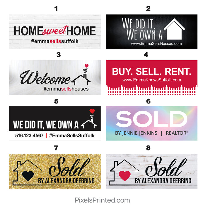 Just Sold Realtor Social Media Sign - PixelsPrinted