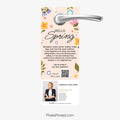 hello spring referral door hanger for Century 21 real estate agents