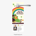 St. Patrick’s Day home value door hanger for Realty ONE Group agents