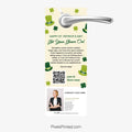 Don't rely on luck to sell your house Century 21 real estate  door hanger.
