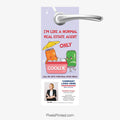 Summer fun agent introduction door hanger for ERA Real Estate agents