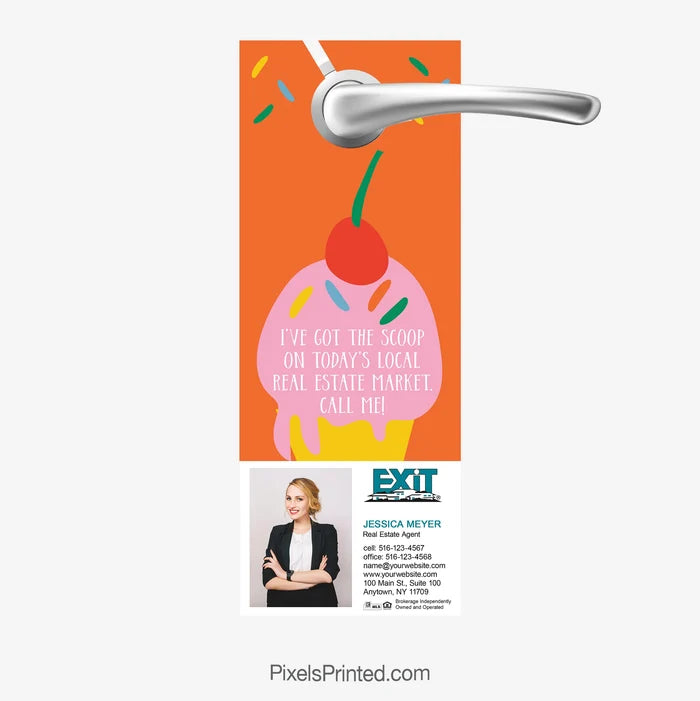Summer market insight door hanger for real estate agents got the scoop