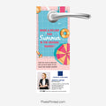 Summer real estate neighborhood farming door hanger for Coldwell Banker Realty