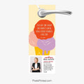 Summer realtor door hanger focused on market awareness