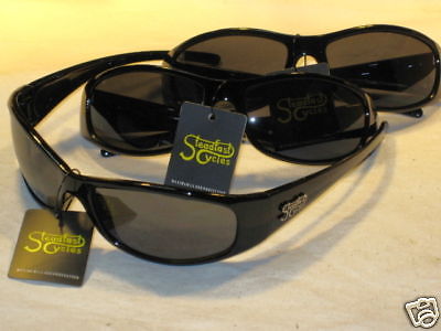 Sunglasses Motorcycle shades dark tinted UV Steadfast Cycles sun glasses