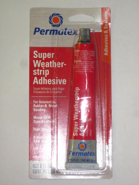 Super weather strip adhesive Permatex