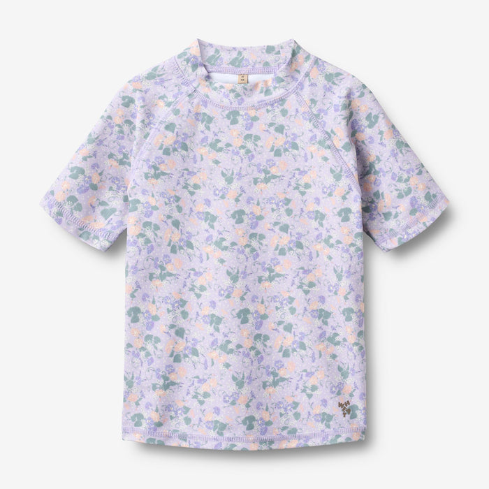 Wheat Main Swim T-shirt S/S Jackie T-Shirt 9605 purple light petunias