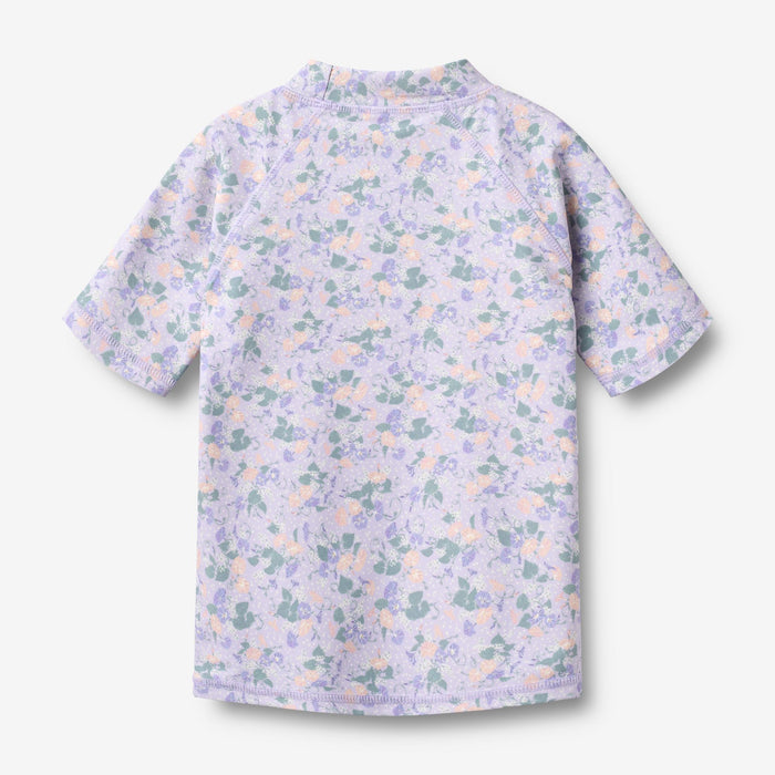 Wheat Main Swim T-shirt S/S Jackie T-Shirt 9605 purple light petunias