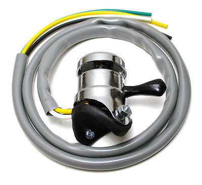 Switch Hi-Lo Dip Horn handlebar clamp on Triumph BSA Lucas copy 31563 Grey T120