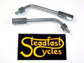 Throttle cable elbow 45 degrees w adjuster OD .239" 1/4" x 20 thread end