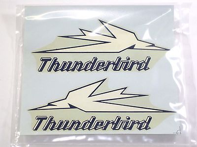 Thunderbird waterslide sidecover decals 6 1/8" x 2.5" Triumph decal motorcycle