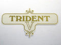 TRIDENT sidecover decal 60-3954 five speed V gold peel and stick