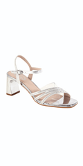 silver/size/6/Camille La Vie/Triple Strap Lucite Rhinestone Low Heel Sandal /side
