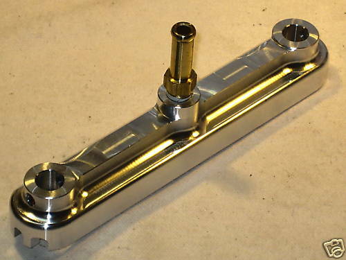 Triumph 650 finned rocker feed alloy oil cooler 1963 - 72 top end oiler T120 TR6