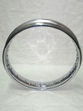 Triumph 650 front chrome rim 37-1230 1963 to 1970 full width hub BSA 42-5810 8"