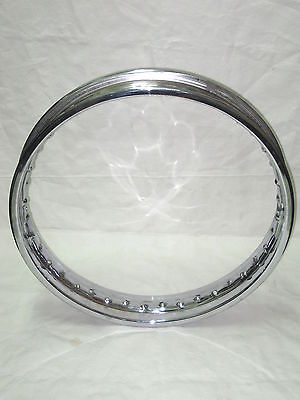 Triumph 650 front chrome rim 37-1230 1963 to 1970 full width hub BSA 42-5810 8"