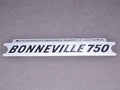 Triumph Bonneville Decal 750 Black/Silver embossed side cover 60-7054 UK Made