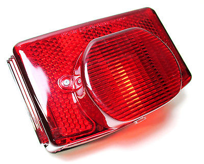 Triumph complete taillight assembly 1973 - 82  OIF T140 tail light lens complete