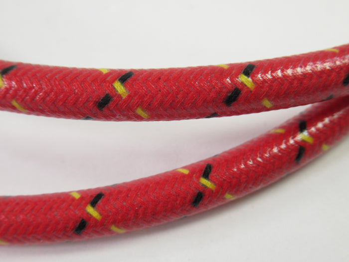 Triumph copper spark plug wires red woven cloth custom wire set T120 TR6 T100 650 500