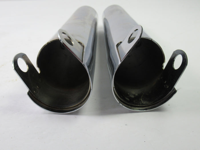 Triumph fork headlight ears shroud 97-4480  97-4481 T140 750 chrome shrouds