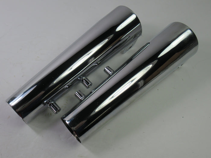 Triumph fork headlight ears shroud 97-4480  97-4481 T140 750 chrome shrouds