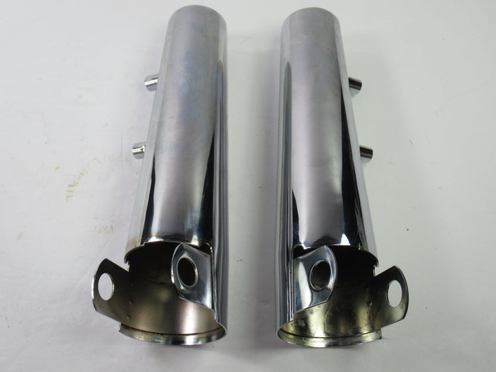 Triumph fork headlight ears shroud 97-4480  97-4481 T140 750 chrome shrouds