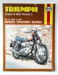 TRIUMPH Haynes manual 750 BSA triple Rocket 3 Trident maintenance book