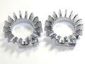 Triumph Header clamps 1 3/4" unit twins 1963 - 1970 finned exhaust clamp 71-0216