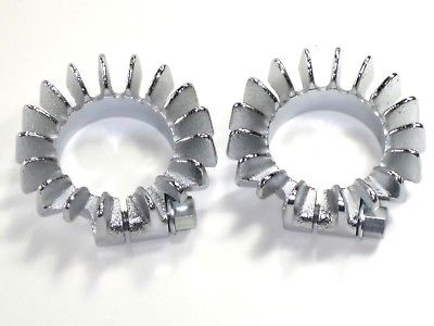 Triumph Header clamps 1 3/4" unit twins 1963 - 1970 finned exhaust clamp 71-0216