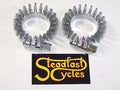 Triumph header clamps pair 71-0216 T120 TR6 exhaust clamp set rosetts 1 3/4"