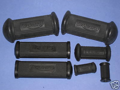 Triumph logo rubber set footrest shifter kick start New foot rest rubbers