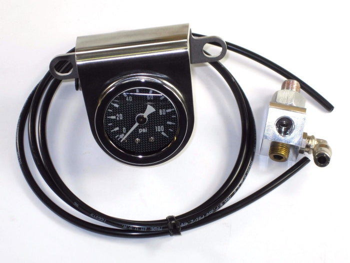 Triumph oil pressure gauge center handlebar mount Stainless Steel T140 T150 T160