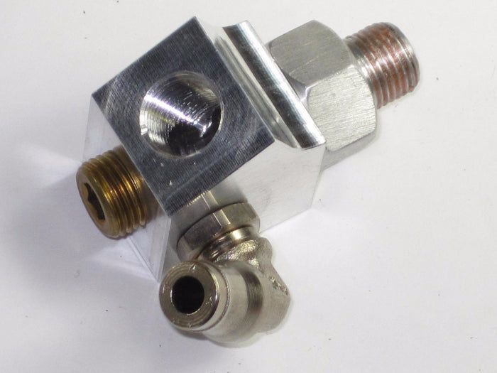 Triumph oil pressure gauge center handlebar mount Stainless Steel T140 T150 T160