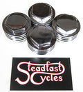 Triumph Pre-Unit TWIN Webco style Finned Rocker caps cap Set 70-1564 alloy cover