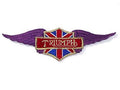Triumph purple wings patch jacket badge Bonneville T120 TR6 TR7 T100