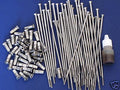 TRIUMPH Stainless front wheel spokes 19" 1958 59 60 62 63 64 65 66 .300 nipples