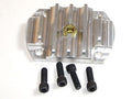 Triumph T110 pre-unit Finned sump plate w drain plug machined aluminum 70-0486
