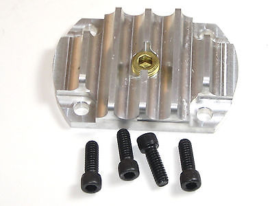 Triumph T110 pre-unit Finned sump plate w drain plug machined aluminum 70-0486