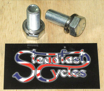 Triumph T120 Unit 650 Footrest Bolt & Washer Set 1/2" x 20 TPI 1966 67 68 69 70