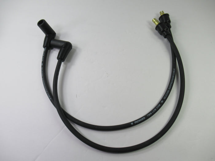 Triumph T140 T120 OIF Black resistive 24" spark plug wires cables electronic ignition