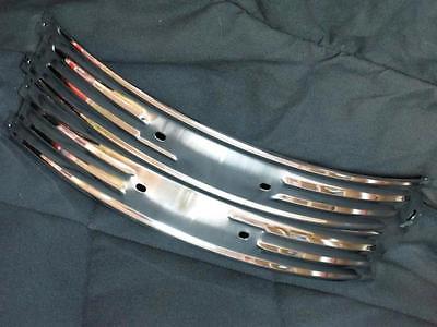 Triumph tank band 1952 53 54 55 56 pre-unit 4 gallon left right chrome 82-3281/2