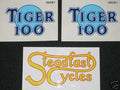 TRIUMPH Tiger 100 side cover vinyl decals vinyl peel