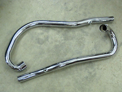 Triumph TR6C 1969 70 exhaust pipes high level even UK Made 71-0022 71-0024