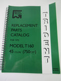 Triumph Trident Model T160 Replacement Parts Catalog manual book 1975 00-5754
