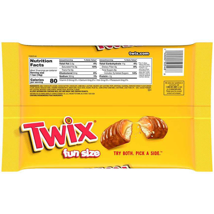 Twix Fun Size Cookie Bars 10.83 oz.