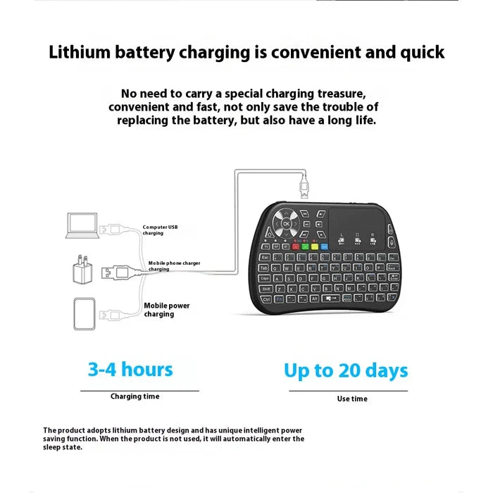 V6 Mini Wireless Keyboard
