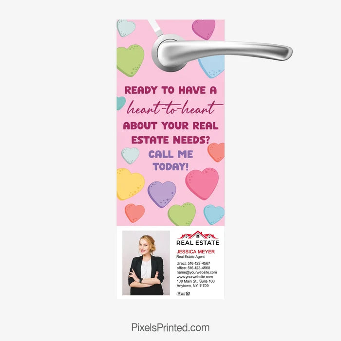 Valentine's Day Real Estate Door Hanger - PixelsPrinted