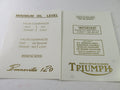Waterslide decal sheet Triumph pre-unit 650 500 Thunderbird twin gold