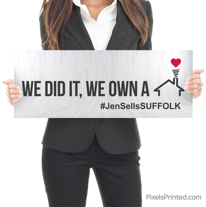 we did it we Own a Home Real Estate Social Prop
